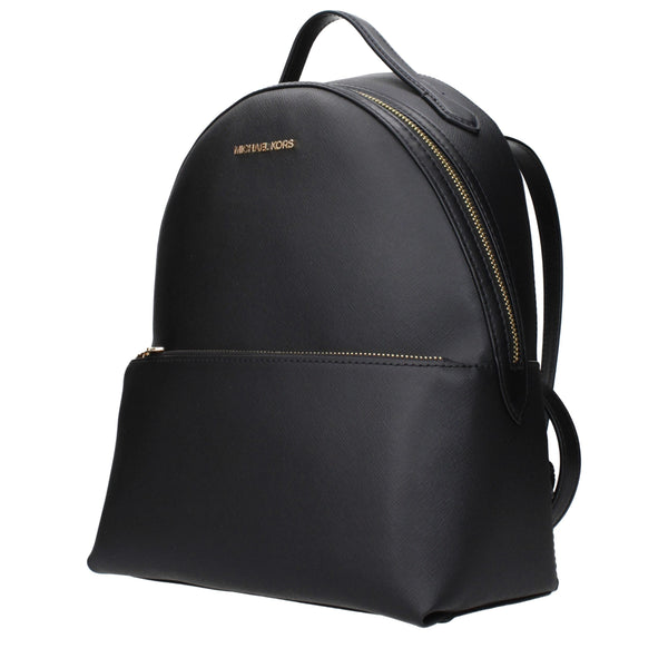 Black Leather Backpacks Michael Kors