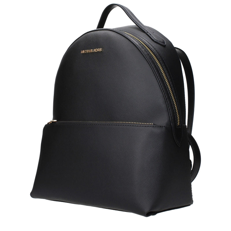 Black Leather Backpacks Michael Kors