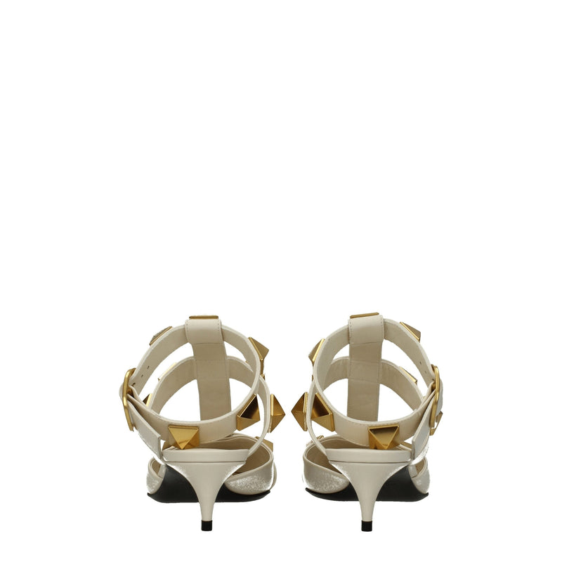 Beige Leather Sandal Valentino Garavani