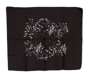 Elegant Silk Scarf Wrap in Luxe Brown Dolce & Gabbana