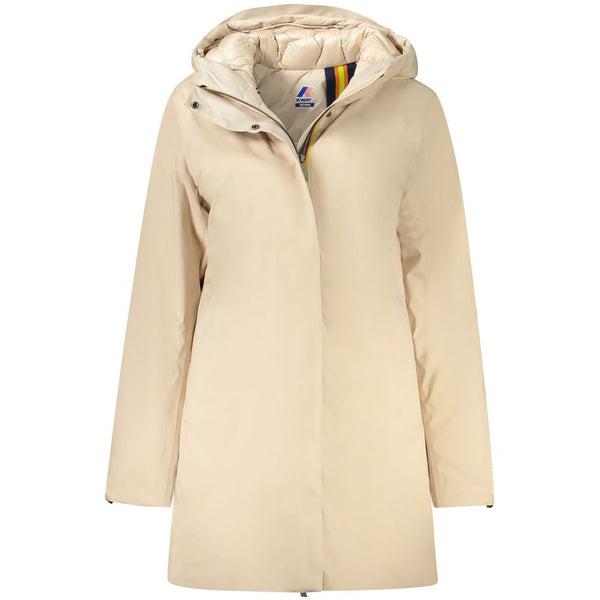Beige Polyester Jackets & Coat K-WAY