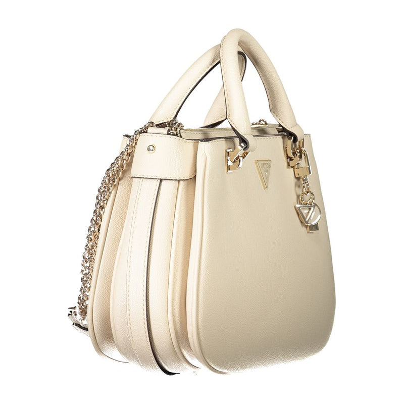 Beige Polyethylene Handbag Guess Jeans