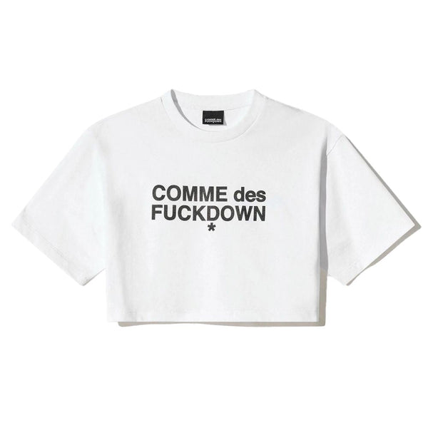 White Cotton Tops & T-Shirt Comme Des Fuckdown