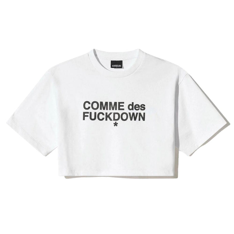 White Cotton Tops & T-Shirt Comme Des Fuckdown