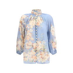 Cascadian Blouse with puff sleeves Zimmermann
