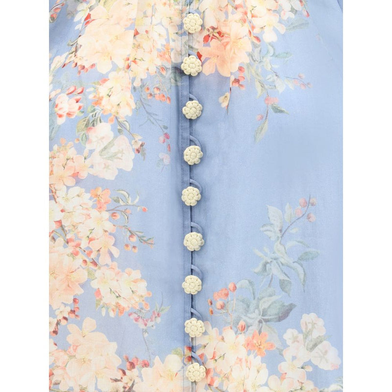 Cascadian Blouse with puff sleeves Zimmermann