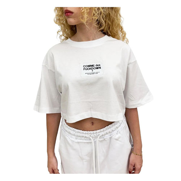 White Cotton Tops & T-Shirt Comme Des Fuckdown