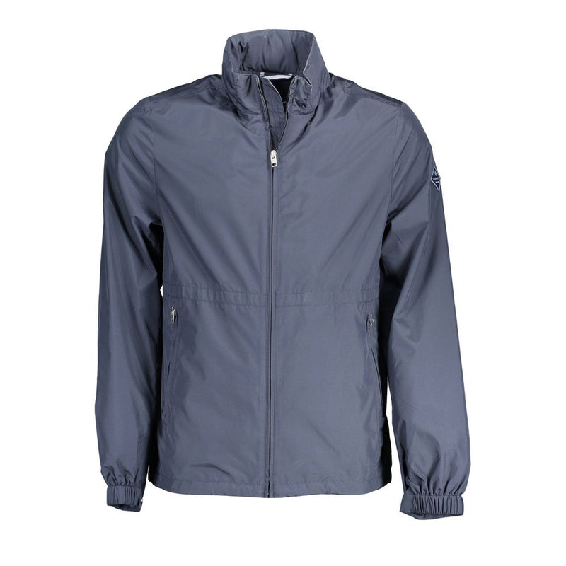 Blue Polyester Jacket Gant