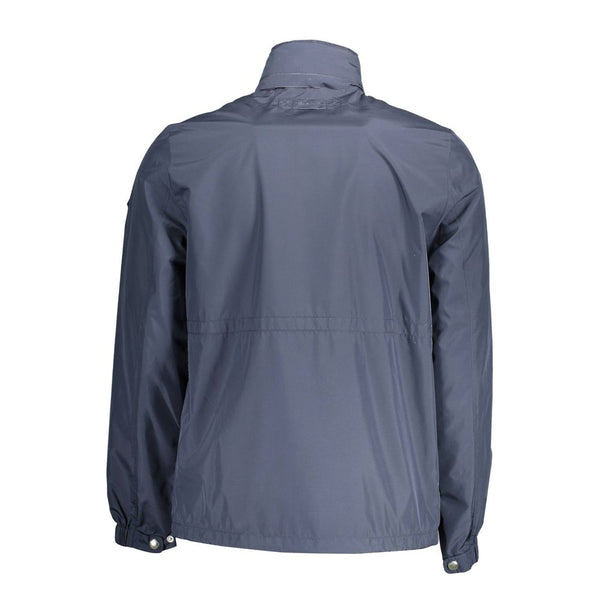 Blue Polyester Jacket Gant