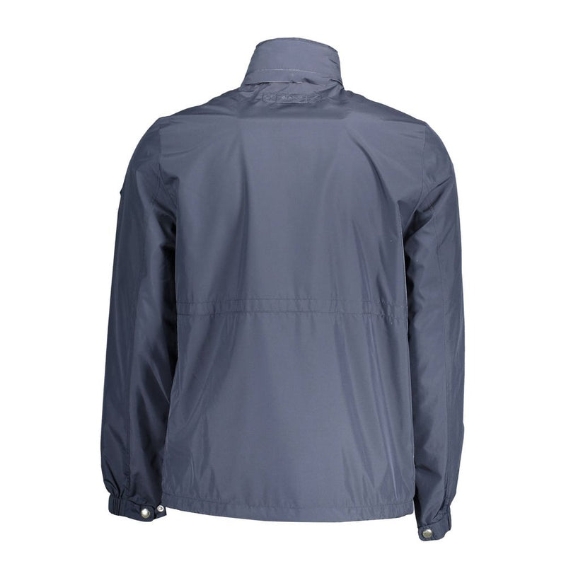 Blue Polyester Jacket Gant