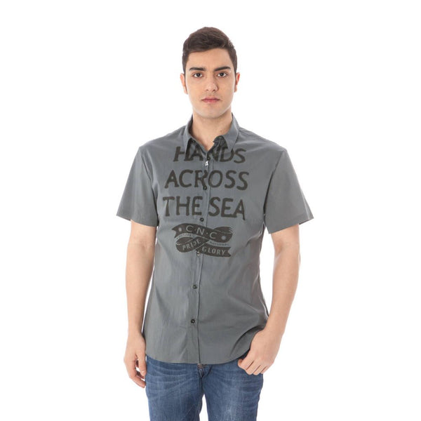 Gray Cotton Shirt Costume National