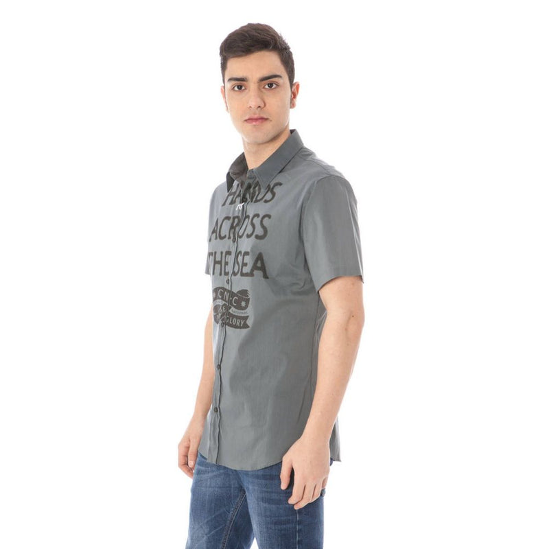 Gray Cotton Shirt Costume National