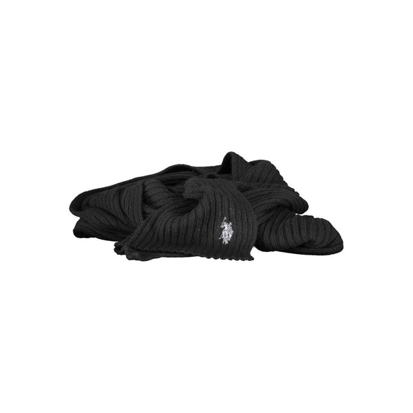 Black Wool Scarf U.S. POLO ASSN.