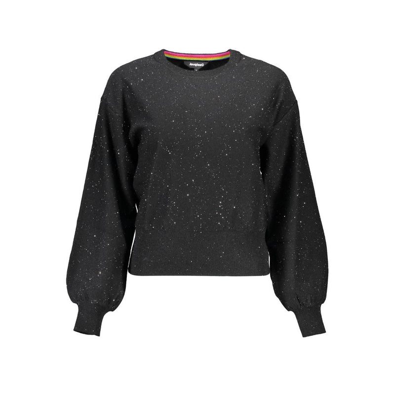 Black Polyester Sweater Desigual