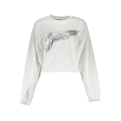 White Cotton Sweater Guess Jeans