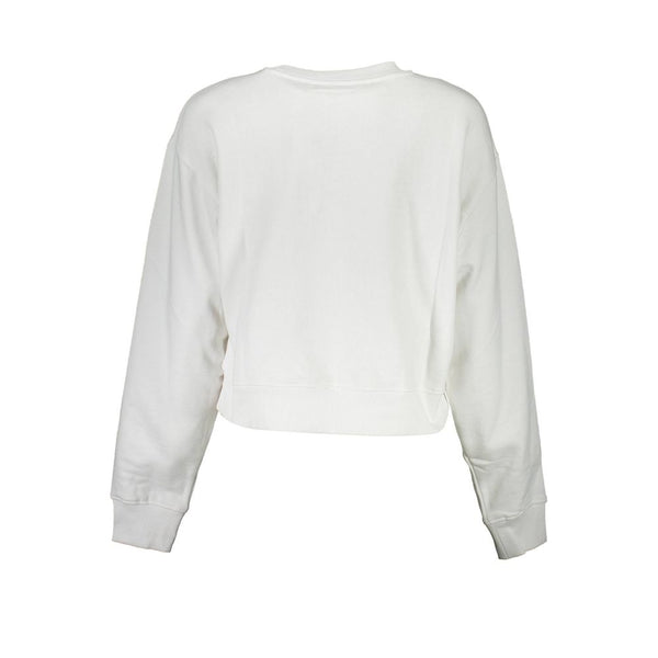 White Cotton Sweater Guess Jeans