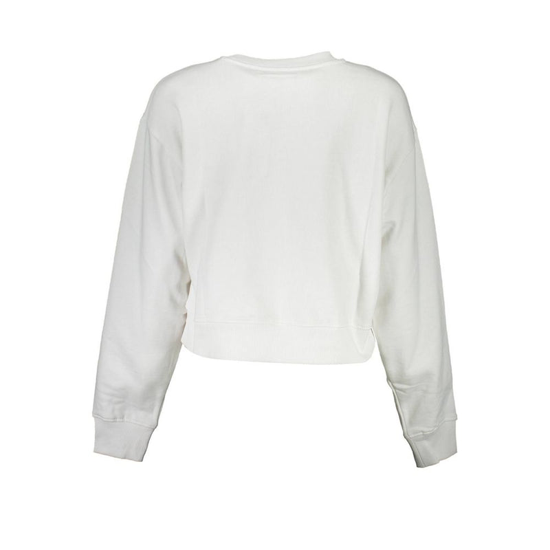 White Cotton Sweater Guess Jeans