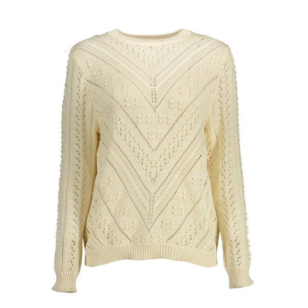 White Polyester Sweater Kocca