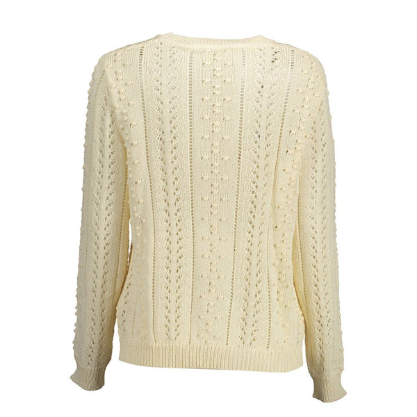 White Polyester Sweater Kocca