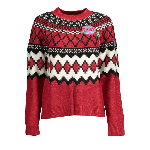 Red Polyester Sweater Desigual