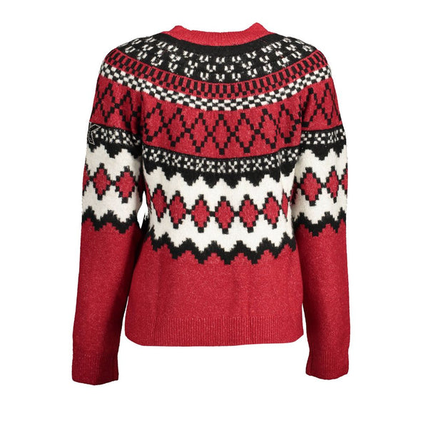 Red Polyester Sweater Desigual