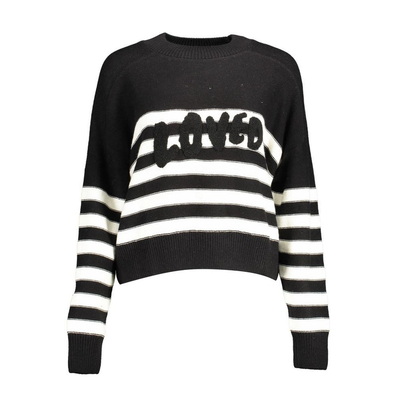 Black Cotton Sweater Desigual