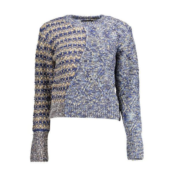 Blue Polyester Sweater Desigual