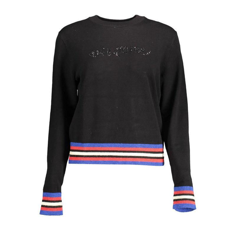 Black Polyester Sweater Desigual