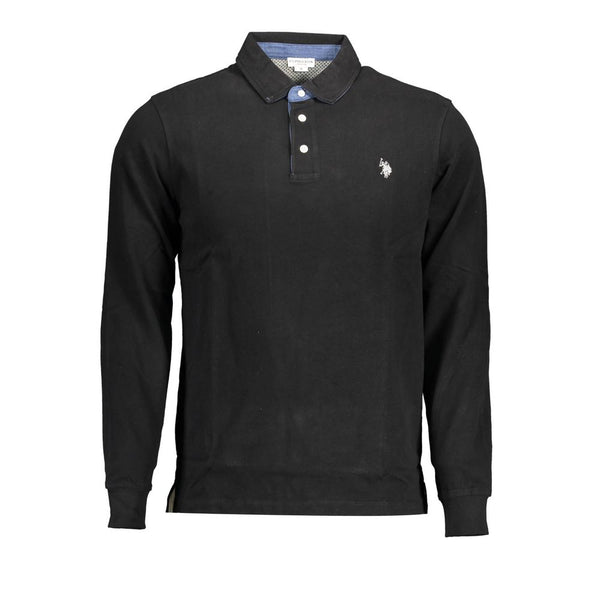Black Cotton Polo Shirt U.S. POLO ASSN.