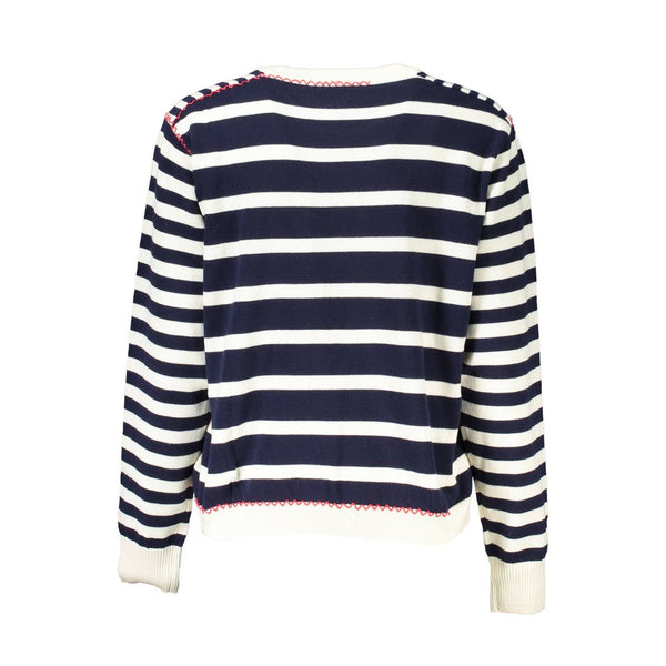Blue Cotton Sweater Desigual