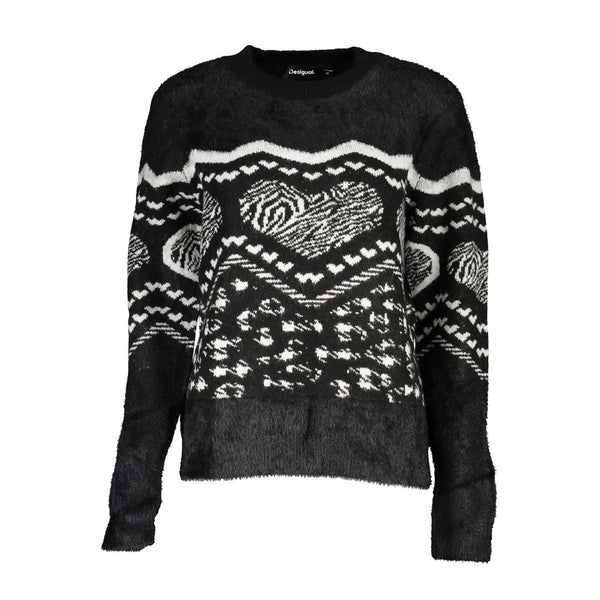 Black Polyester Sweater Desigual
