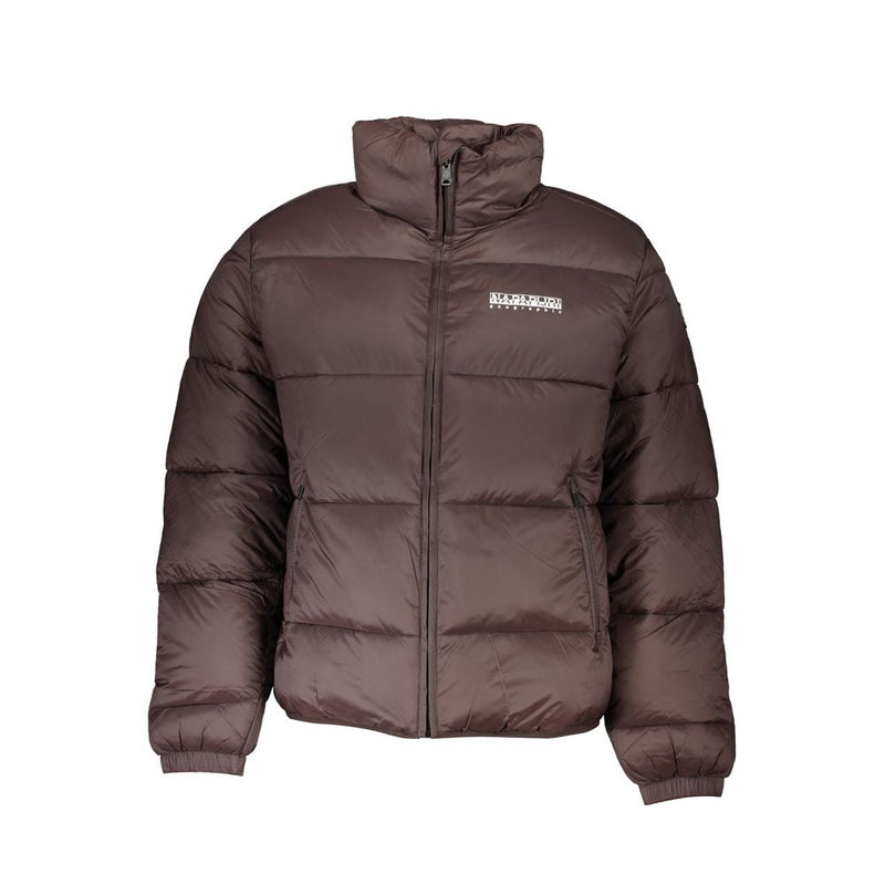 Brown Polyamide Men Jacket Napapijri