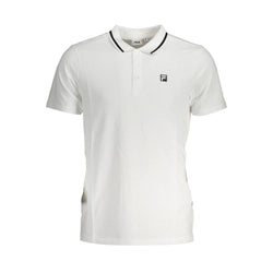 White Cotton Polo Shirt Fila