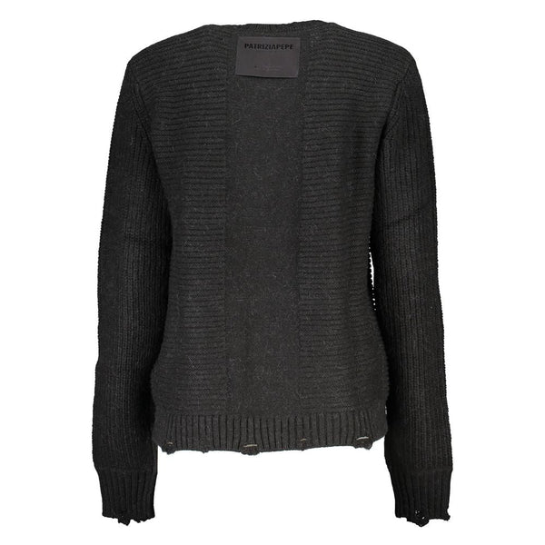 Black Fabric Sweater Patrizia Pepe