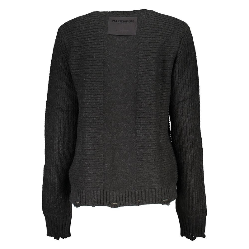 Black Fabric Sweater Patrizia Pepe