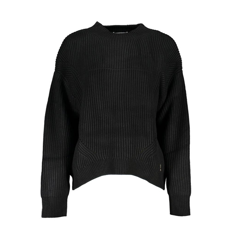 Black Fabric Sweater Patrizia Pepe