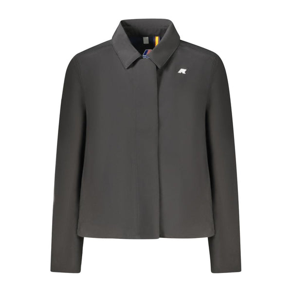 Black Polyester Jackets & Coat K-WAY