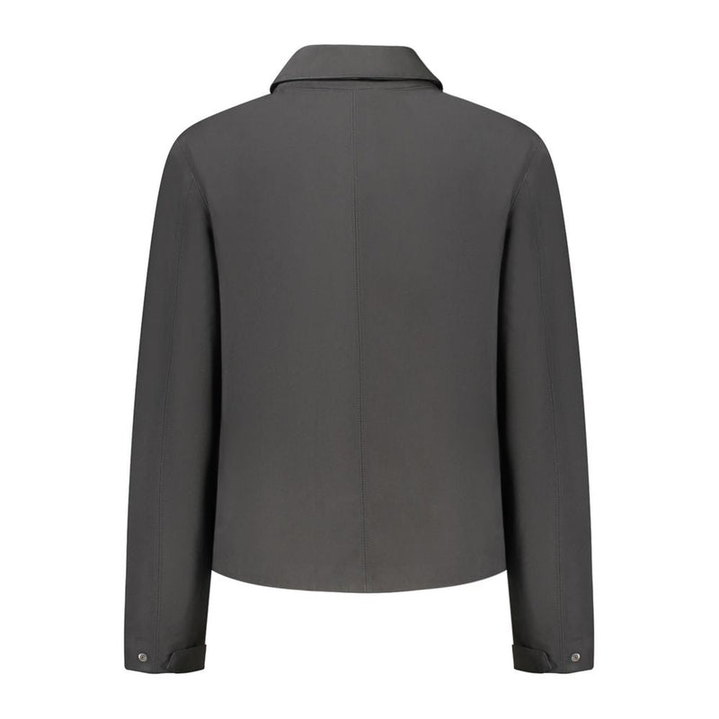 Black Polyester Jackets & Coat K-WAY