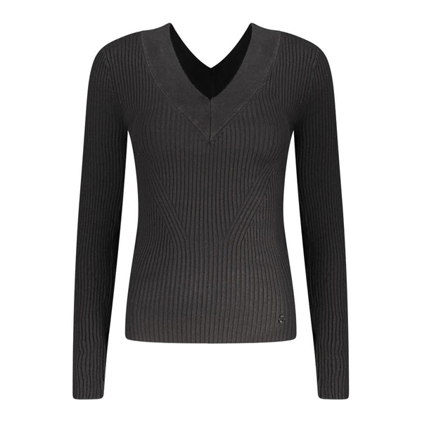 Black Viscose Sweater Guess Jeans
