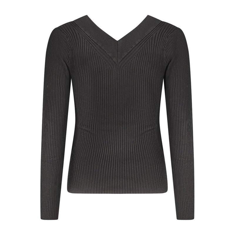 Black Viscose Sweater Guess Jeans
