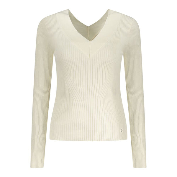White Viscose Sweater Guess Jeans