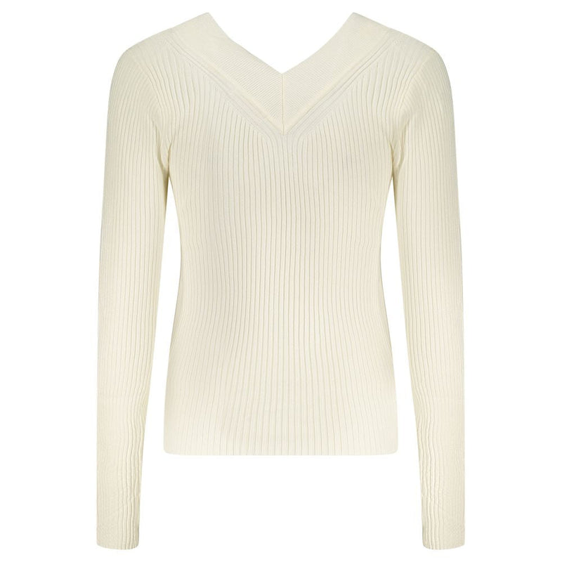 White Viscose Sweater Guess Jeans