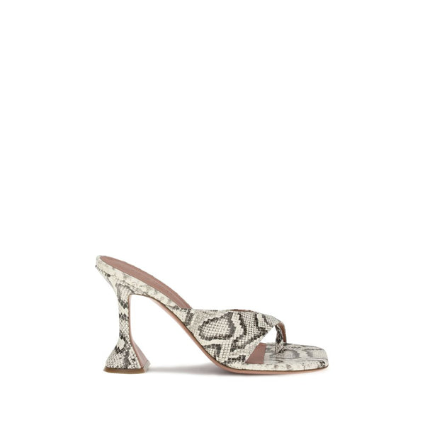 Python-patterned Shiona Sandals Amina Muaddi