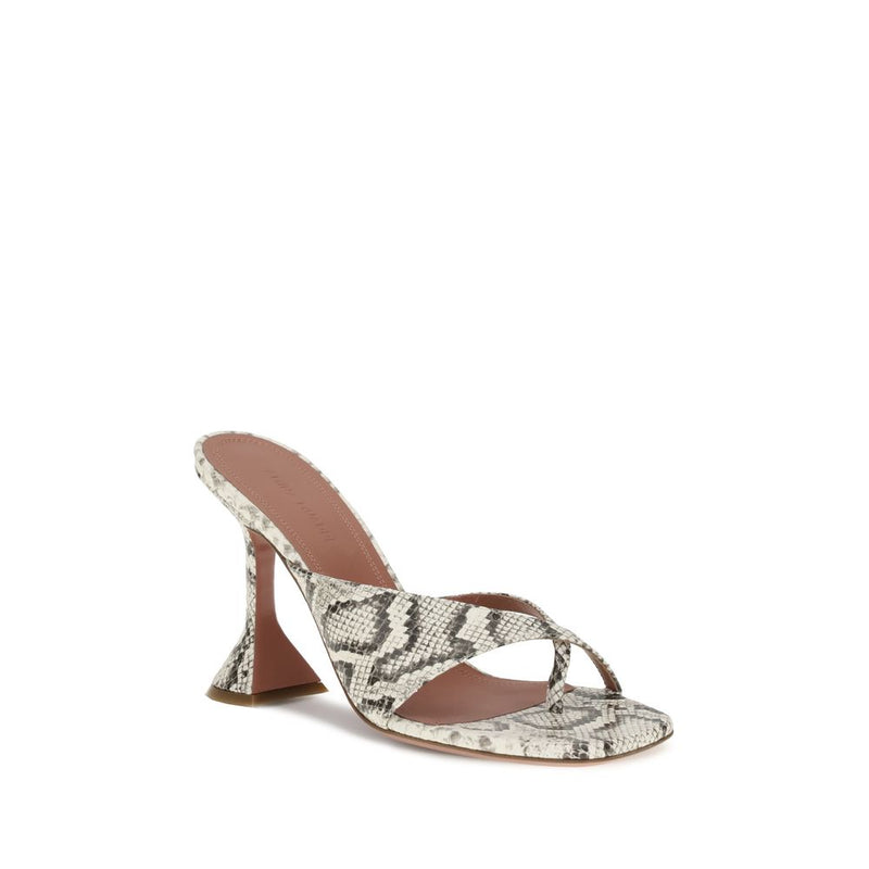 Python-patterned Shiona Sandals Amina Muaddi