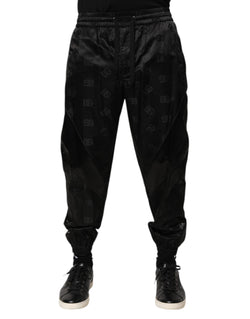 Black Logo DG Print Men Jogger Sweatpants Pants Dolce & Gabbana