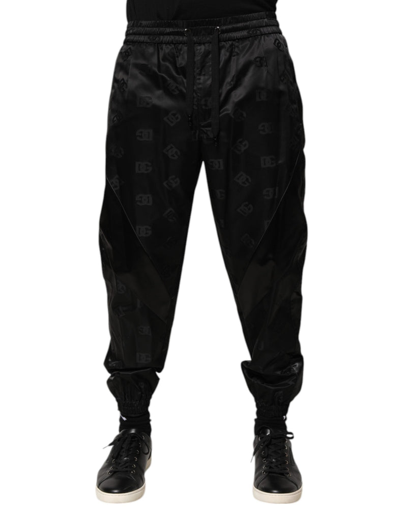 Black Logo DG Print Men Jogger Sweatpants Pants Dolce & Gabbana
