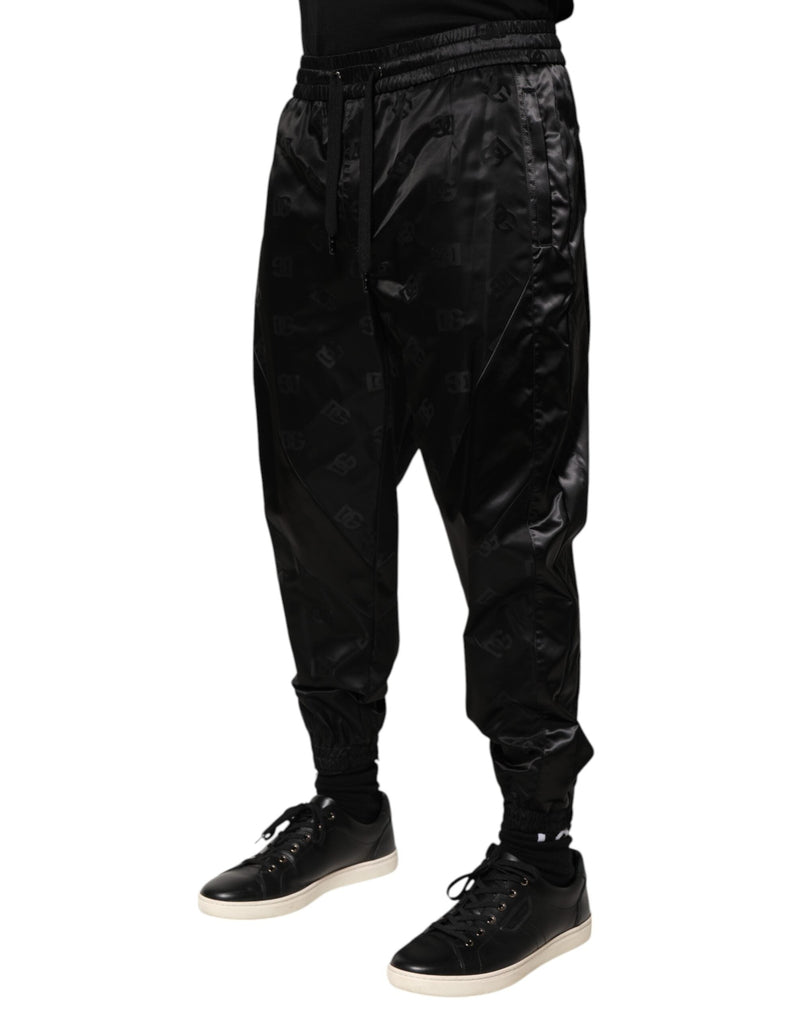 Black Logo DG Print Men Jogger Sweatpants Pants Dolce & Gabbana