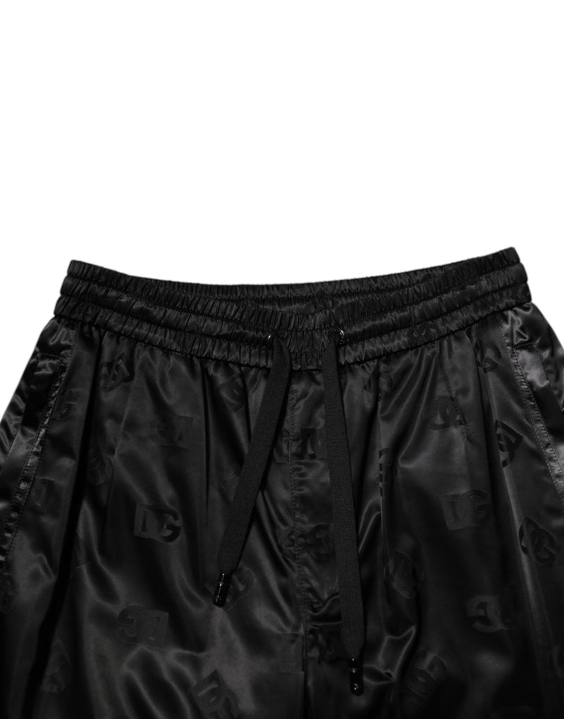 Black Logo DG Print Men Jogger Sweatpants Pants Dolce & Gabbana
