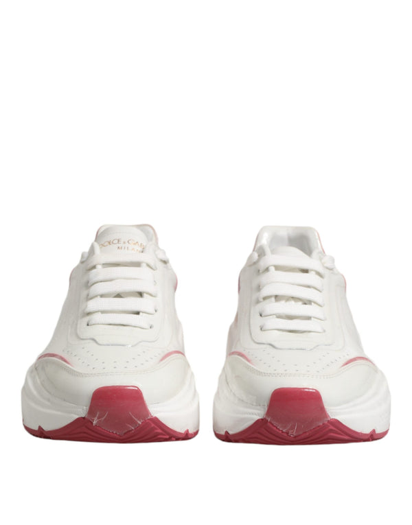 White Pink Daymaster Low Top Sneakers Shoes Dolce & Gabbana