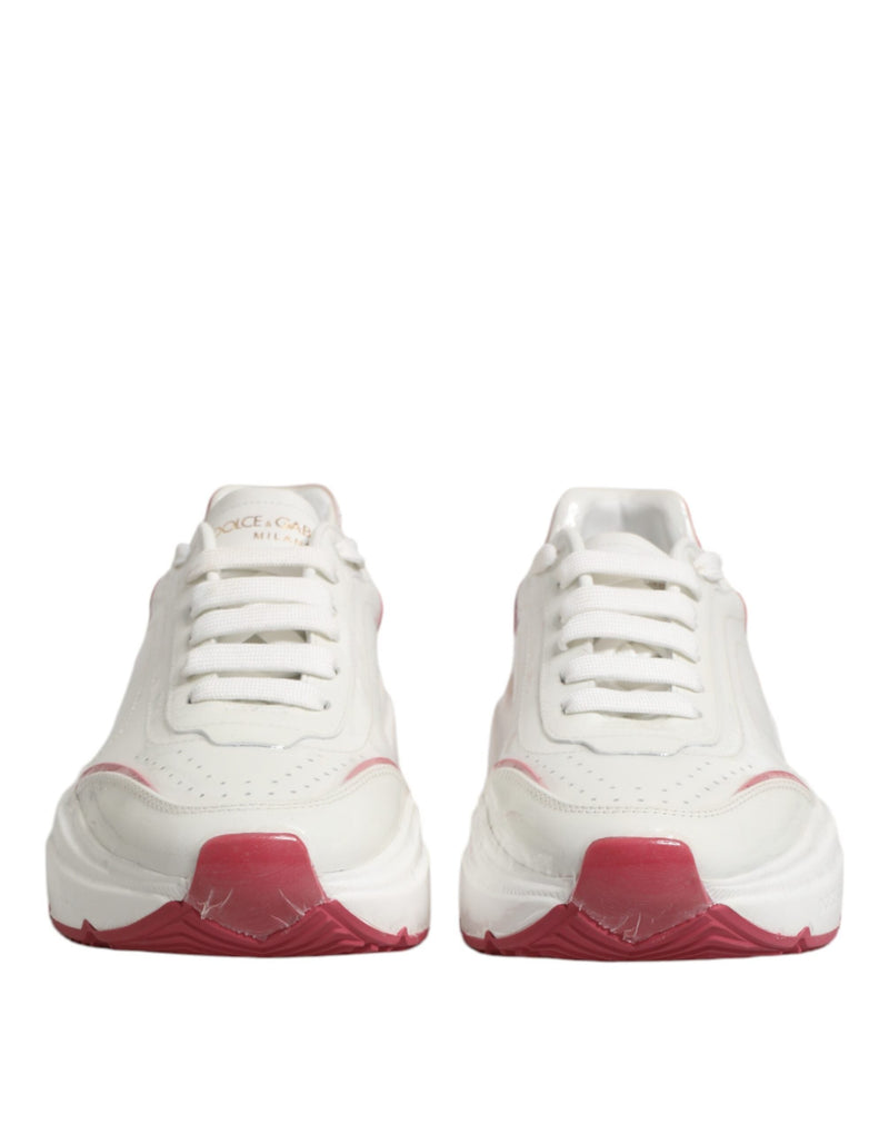 White Pink Daymaster Low Top Sneakers Shoes Dolce & Gabbana